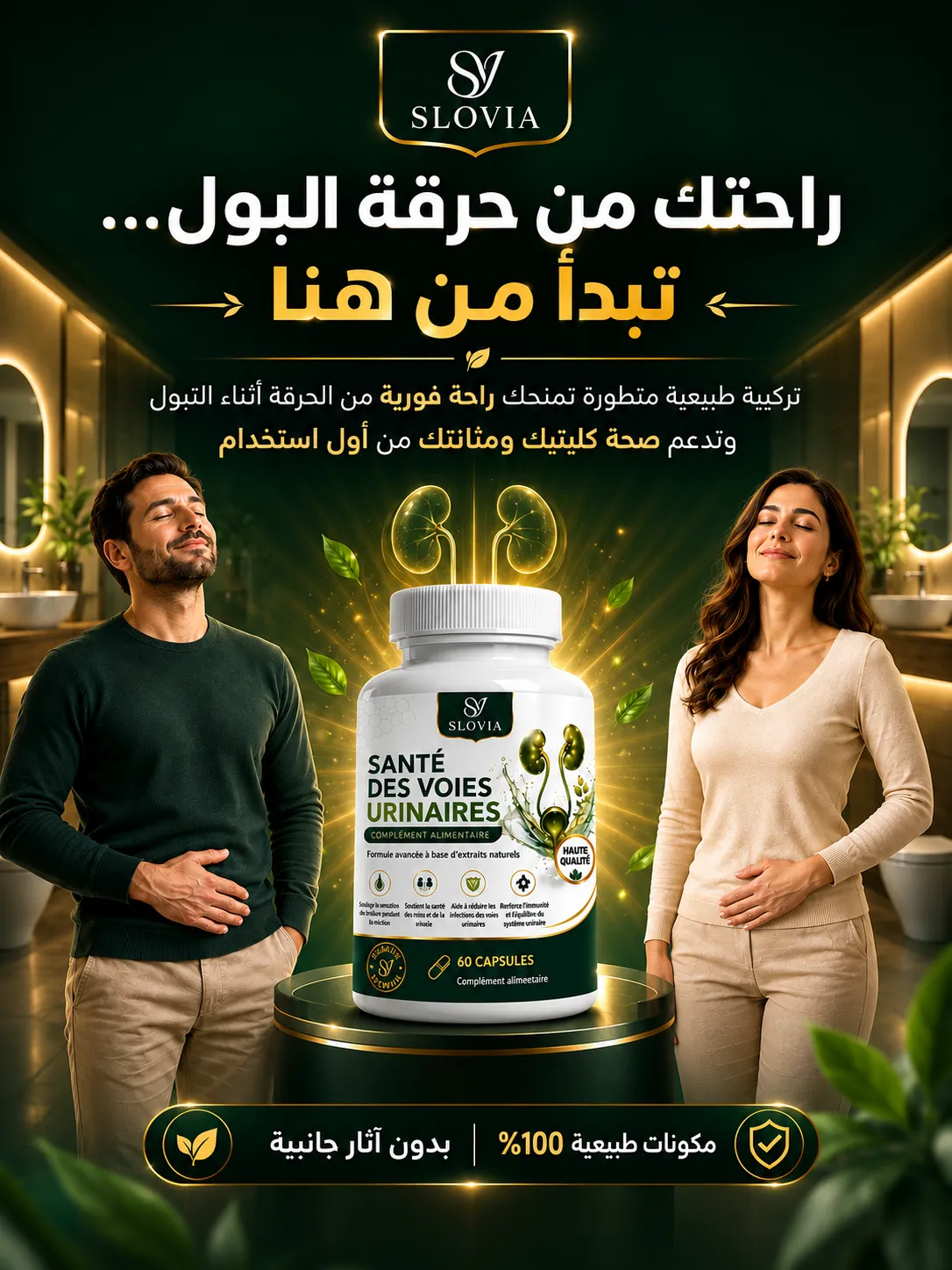 وداعا لآلام حرقة التبول المزعجة
