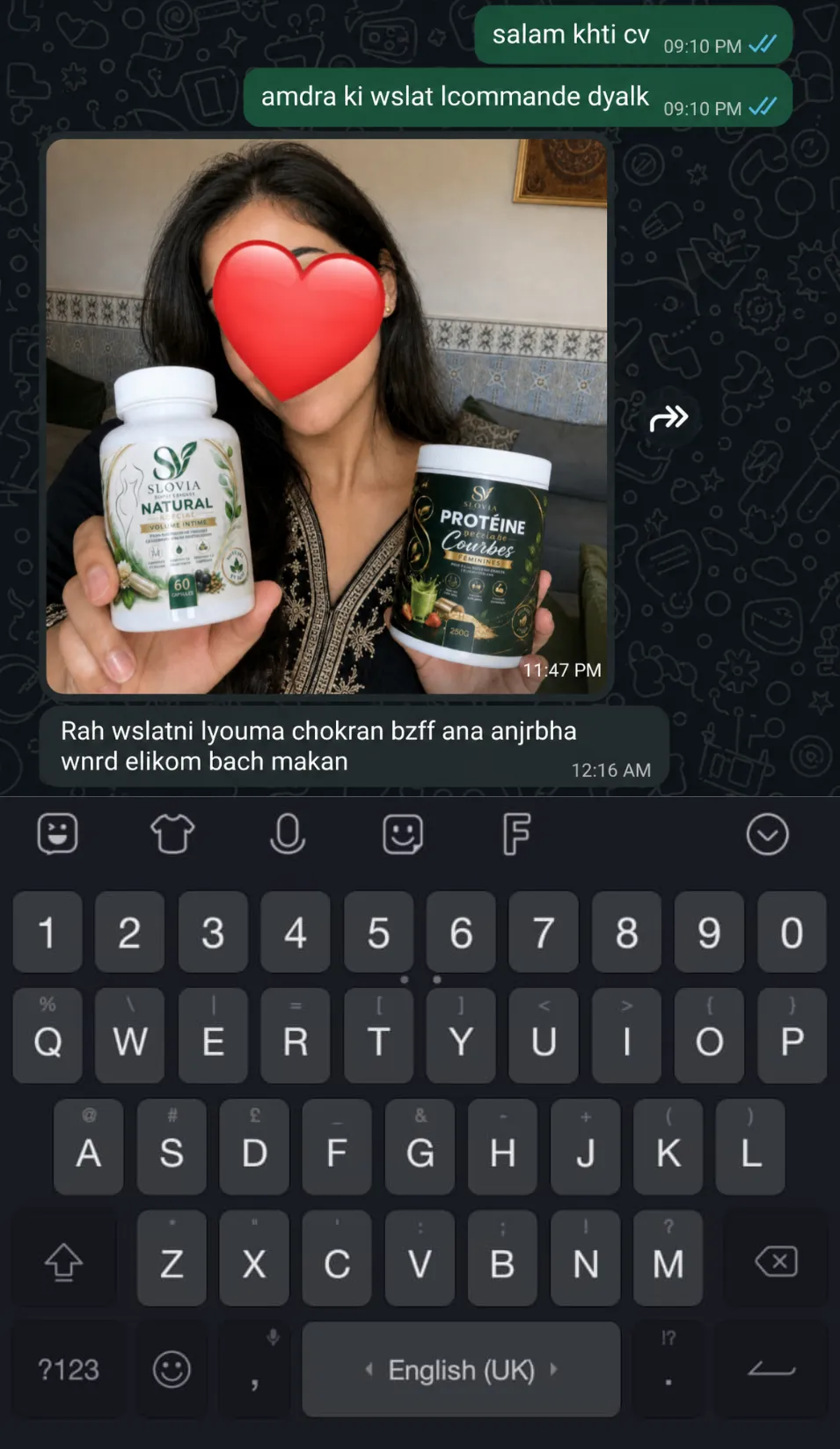 WhatsApp customer review